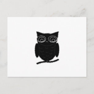 Inkblot Owl Briefkaart