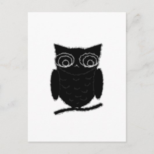 Inkblot Owl Briefkaart (Voorkant)