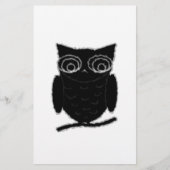 Inkblot Owl Briefpapier (Voorkant)