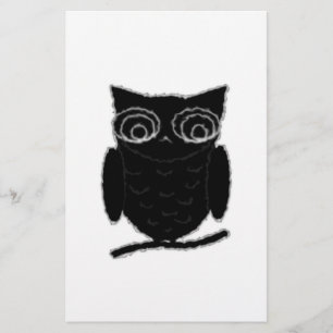 Inkblot Owl Briefpapier