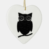 Inkblot Owl Keramisch Ornament (Rechts)