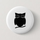 Inkblot Owl Ronde Button 5,7 Cm (Voorkant)