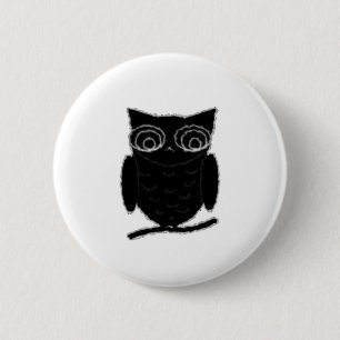 Inkblot Owl Ronde Button 5,7 Cm