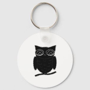 Inkblot Owl Sleutelhanger