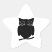 Inkblot Owl Ster Sticker (Voorkant)