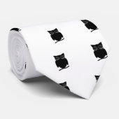 Inkblot Owl Stropdas (Opgerold)