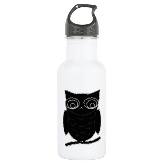 Inkblot Owl Waterfles (Voorkant)