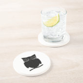 Inkblot Owl Zandsteen Onderzetter (Zijkant)