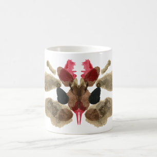 Inkblot van Rorschach Test. Roep me niet Gek Koffiemok