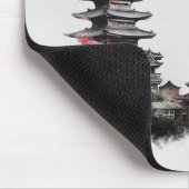 Inkbrush Pagoda Mousepad Muismat (Hoek)