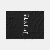 Inked AF door Tattoo Shirt Blast Fleece Deken (Voorkant (Horizontaal))