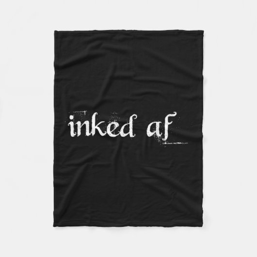 Inked AF door Tattoo Shirt Blast Fleece Deken (Voorkant)