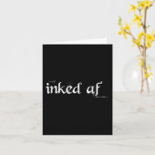 Inked AF door Tattoo Shirt Blast Kaart (Gele Bloem)