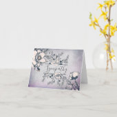 Inked Blossom Sympathy Card Kaart (Gele Bloem)