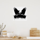 Inked Crows Poster (Keuken)