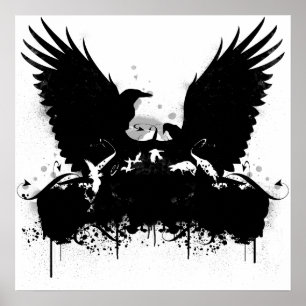 Inked Crows Poster