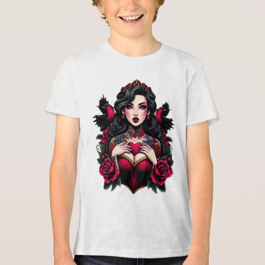 Inked Fairy Tale Queen Tri-Blend Shirt (Voorkant)