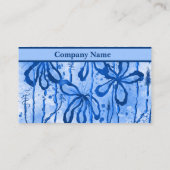 Inked Flowers Blauw Visitekaartje (Achterkant)