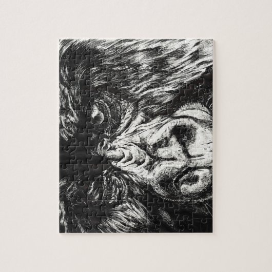 Inked Gorilla Puzzle Legpuzzel (Verticaal)