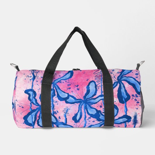 Inked Lelies - Blauw Roze Plunjezak (Voorkant)