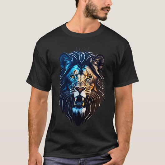 Inked Lion T-Shirt - Vet en opvallend design (Voorkant)