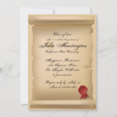 Inked Manuscript de Uitnodiging van de Partij van  (Voorkant)