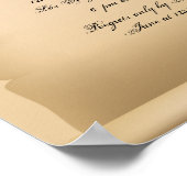 Inked Manuscript de Uitnodiging van de Partij van  Poster (Hoek)