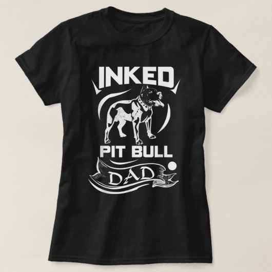 Inked Pit Bull Dad - PitBull T-Shirt for Men (Design voorkant)