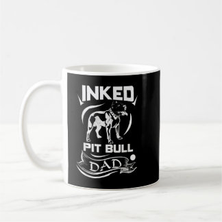 Inked Pit Bull Dad - PitBull T-Shirt for Men Koffiemok
