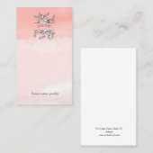 Inked Poppies Logo Earring Display Visitekaartje (Voorkant / Achterkant)