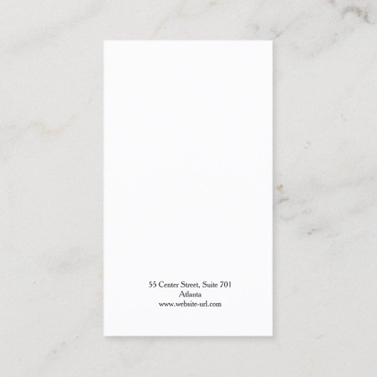 Inked Poppies Logo Earring Display Visitekaartje (Achterkant)