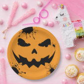 Inked Pumpkin Papieren Bordje (Feest)