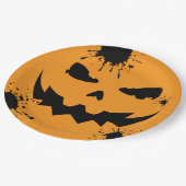 Inked Pumpkin Papieren Bordje (Gekanteld)