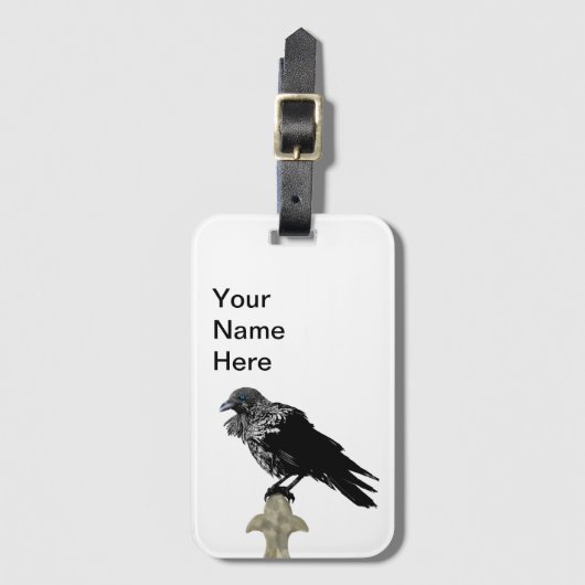 Inked Raven Bagagelabel (Voorkant (verticaal))