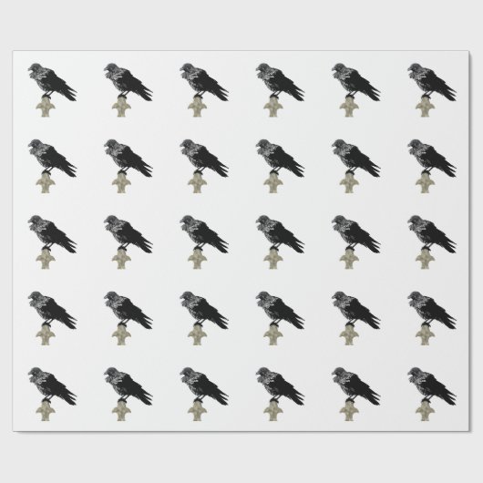 Inked Raven Cadeaupapier (Vlak)