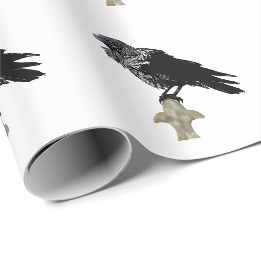 Inked Raven Cadeaupapier (Rol Hoek)