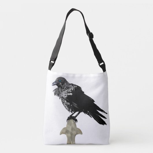 Inked Raven Crossbody Tas (Achterkant)
