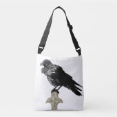 Inked Raven Crossbody Tas (Voorkant)