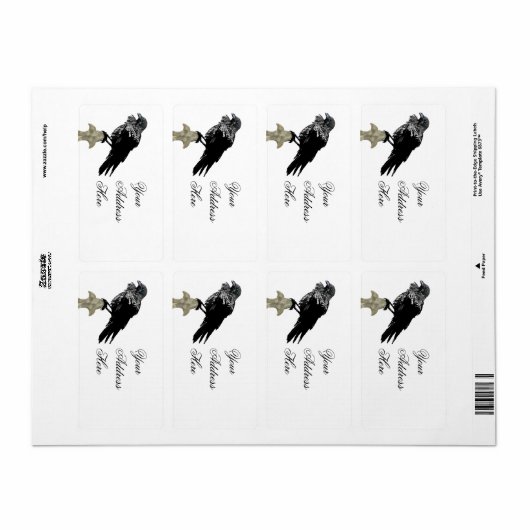 Inked Raven Etiket (Full Sheet)