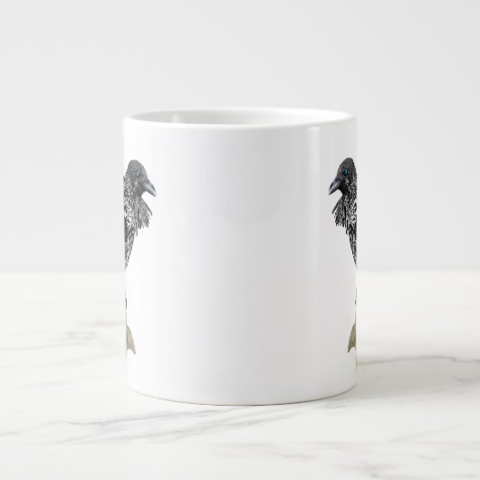 Inked Raven Grote Koffiekop (Voorkant)