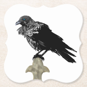 Inked Raven Kartonnen Onderzetters
