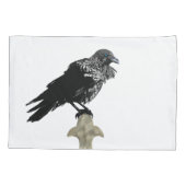 Inked Raven Kussensloop (Achterkant-Links)