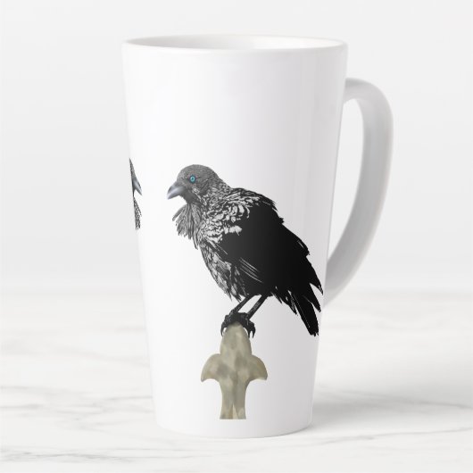 Inked Raven Latte Mok (Rechterhoek)