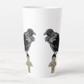 Inked Raven Latte Mok (Voorkant)
