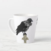 Inked Raven Latte Mok (Linkerhoek)