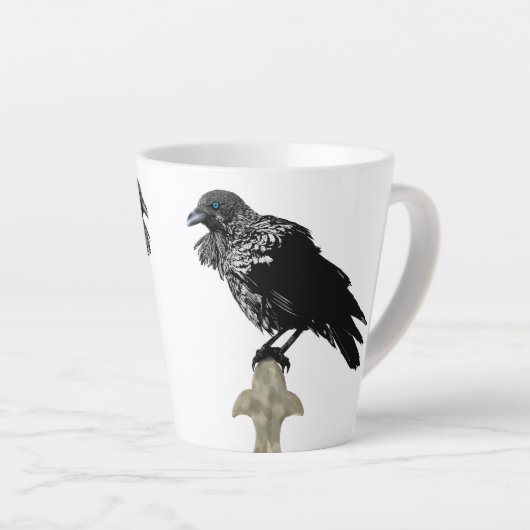 Inked Raven Latte Mok (Rechterhoek)