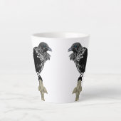 Inked Raven Latte Mok (Voorkant)