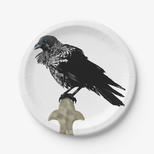 Inked Raven Papieren Bordje (Voorkant)