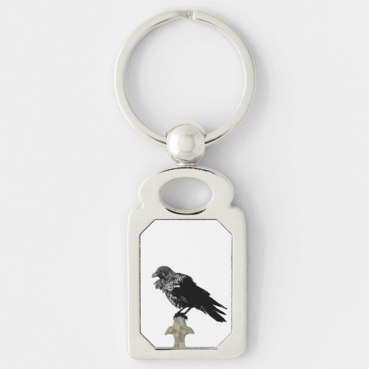 Inked Raven Sleutelhanger (Voorkant)