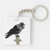 Inked Raven Sleutelhanger (Achterkant)